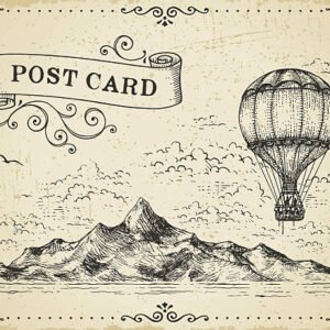 Slvarix Vintage Style Postcard