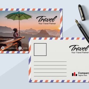 Slvarix Travel Theme Postcard