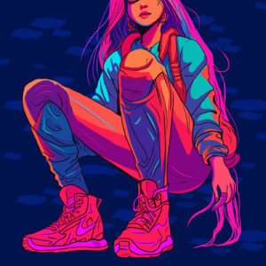 Slvarix Neon Style Digital Art